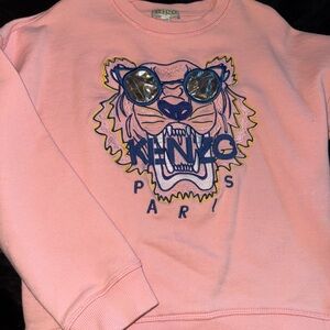 Kenzo Pink Sweatshirt with Tiger Design